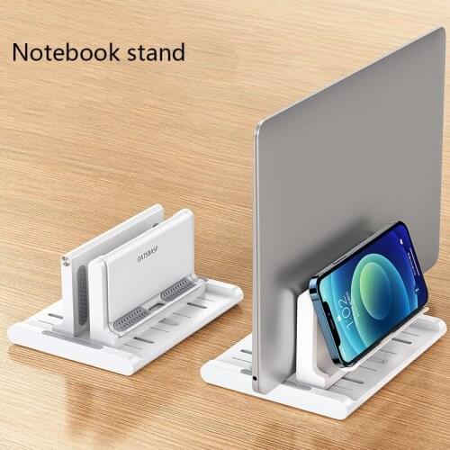 2021 New Vertical Notebook Computer Stand Adjustable Desktop Notebook Stand Base Compact Portable Multifunctional Computer Stand