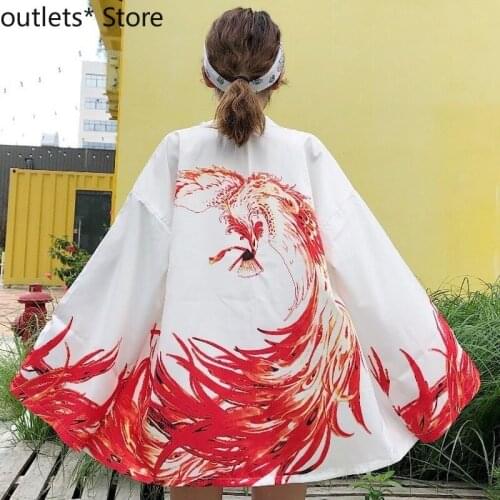 New Japanese Traditional Kimono Retro Womens Loose Thin Long-sleeved Couple Dress Kimono Cardigan Women