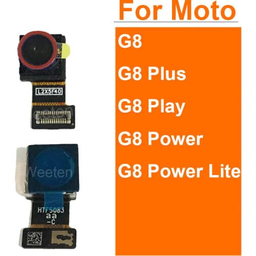Rear Main Camera For Motorola Moto G7 Play Plus Power Front Facing Camera Module Flex Ribbon Cable Replacement Repair Parts