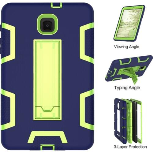 Suitable for Samsung Galaxy Tab A 8.0 T380 T385 T387 tab E 8.0 T377 T375 shockproof armor TPU+PC bracket tablet protective cover