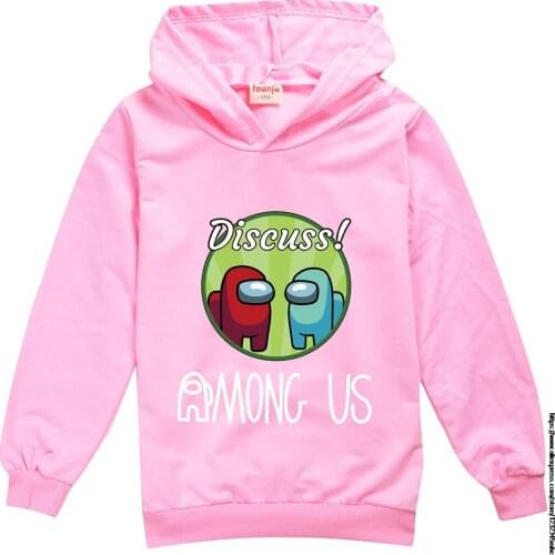 Among Us Hoodies Kids Impostor Game Cosplay Anime Streetwear 2-16Y Cartoon Boys Childrens Clothing Sweatshirt Sudadera Tops