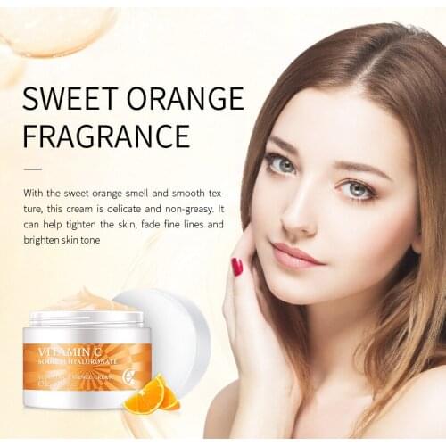 Vitamin C Essence Whitening Facial Cream Remove Dark Spots Melanin Repair Fade Freckles Anti Aging Brighten Tone Skin Care 25g