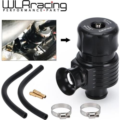 WLR RACING - Black 50/50 Recirc Valve & Dump Valve Bov Blow off Valve for AUDI A3 S3 A4 A6 A8 S4 TT 1.8 20v RACING TURBO 5743BK