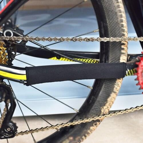 4pcs Chain Guard Protection Frame Cover Sleeve Chain Stay Black