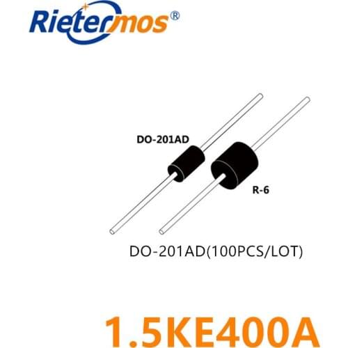 100PCS 1.5KE400A 1.5KE400CA DO-201AD HIGH QUALITY