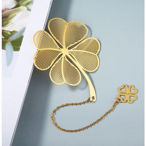 103E Exquisite Metal Bookmark Lotus Tassel Bookmark Classic Hollow-out Metal Bookmark Great Commemorative Gift
