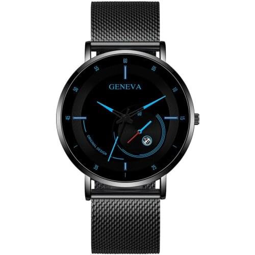 2021 Fashion Men Stainless Steel Watch Luxury Calendar Quartz Wristwatches Business Casual Watch for Man Clock Relogio Masculino