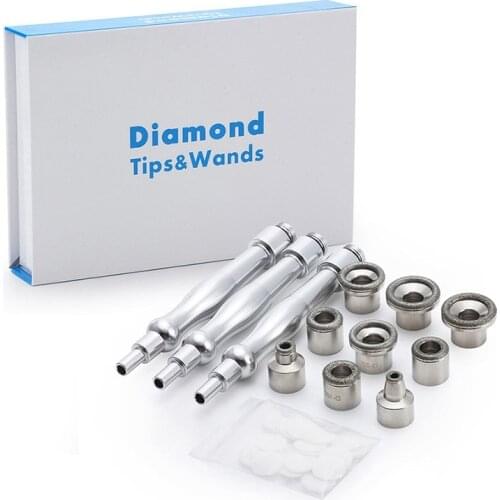 Diamond Microdermabrasion Dermabrasion Replacement Accessories 3 Wands 9 Tips for Facial Peeling Face Skin Care