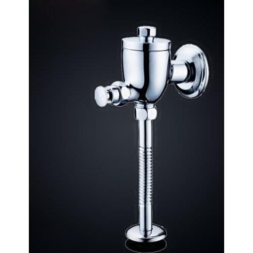 Free shipping Luxury brass urine valve with wall mounted delay urine flushing valve,handle control brass urine flusher valve