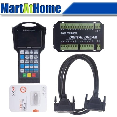 DM500 3/4 Axis Handheld CNC Motion System with Pendant Controller 500 KHz G code CAD/CAM Support USB Flash Disk @SD #SP062