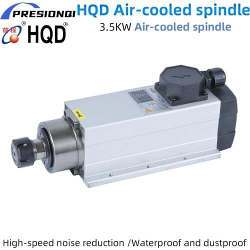 HQD CNC Spindle Motor 3.5KW Air Cooled Spindle Motor 380V 220V 18000rpm Chuck ER32 300Hz For CNC Milling Router Machine
