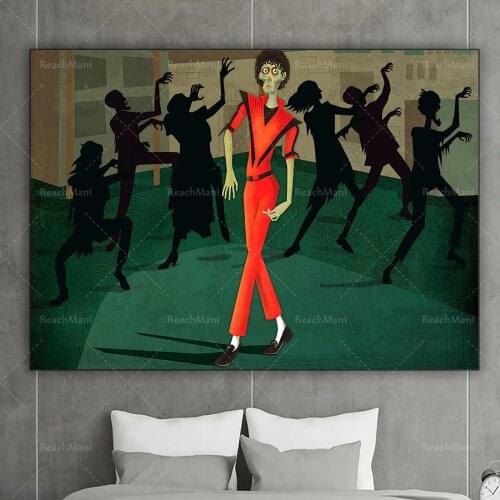 Living room canvas painting beautiful girl dancer wall art poster animated character bedroom decoration painting