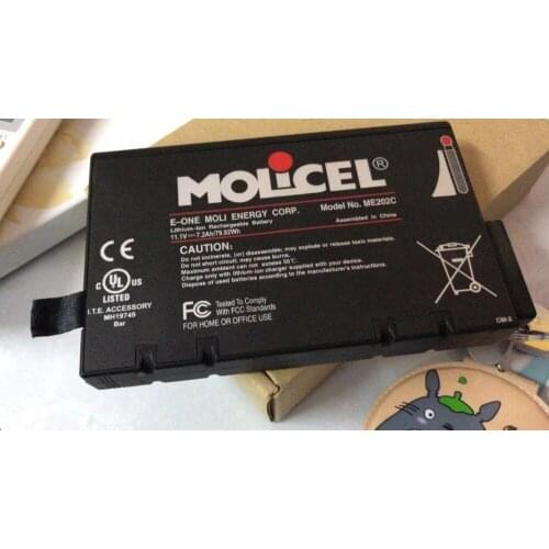 Lithium Ion Rechargeable Battery 11.1V 7.2Ah 79.92Wh PN:Molicel ME202C for Phyiologic Monitoring Systems sursign