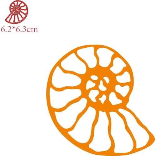 MISS VINTAGE Metal Cutting Dies nautilus shell card Scrapbooking Stencil Cut Die For DIY Card Crafts Handmade