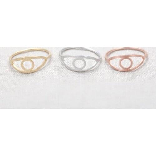 Fashion classic evil eye ring jewelry Cartoon eye style ring For Women or men wholesale 30pcs/Lot
