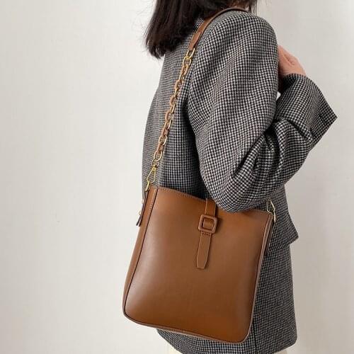 Fashion Pu Leather Women Handbags Small Bucket Bags High Quality Ladies Crossbody Bags for Women Casual Female Messenger Bag New