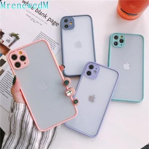 Soft Transparent Phone Case For iPhone 11 12 Mini Pro Max XS X XR Max 7 8 Plus SE 20 Silicone Hard Plastic Back Protection Cover