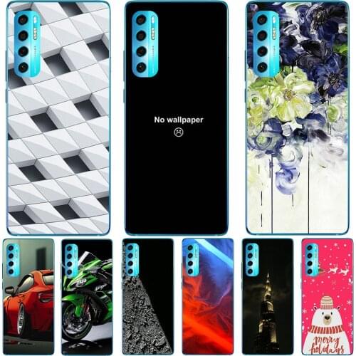 Phone Bags & Case For TCL 20 5G 20S 20L 20L Plus 20 Pro 20 SE 2021 Cover Soft Silicone Fashion Marble Inkjet Painted Shell Capa