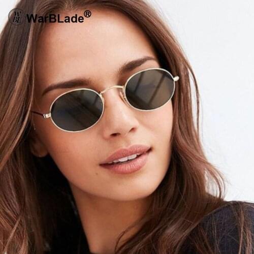 2018 New Fashion Small Round Sunglasses Women Brand Vintage Eyeglasses Metal Frame HD UV400 Lens Sun Glasses Shades Eyewear