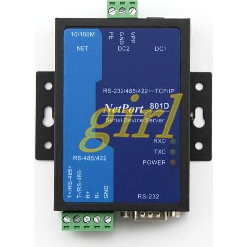 Industrial serial port server MODBUS gateway RS485 422 and 232 to Ethernet module NP801D