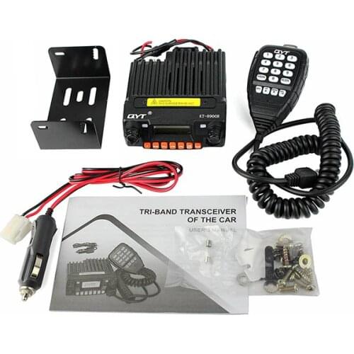 QYT kt-8900r walkie talkie transceiver vhf car radio station KT8900R Mini mobile radio 136-174/240-260/400-480Mhz DTMF CTCSS