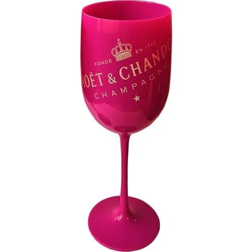 Pink Black White Plastic Acrylic Goblet Moet Champagne Glass Acrylic Plastic Celebration Party Drinkware Drinks Moet Wine Cup