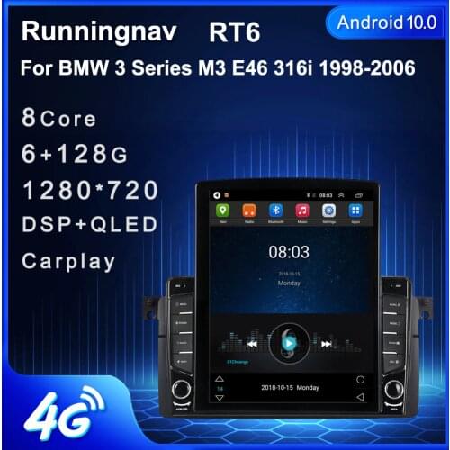 Runningnav For BMW 3 Series M3 E46 316i 318i 1998-2006 Tesla Type Android Car Radio Multimedia Video Player Navigation GPS