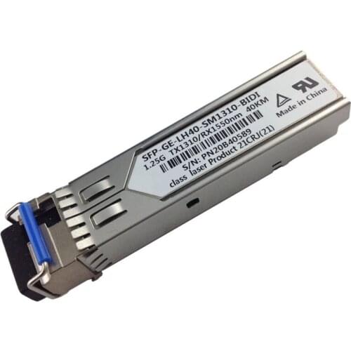 SFP-GE-LH40-SM1310nm Fiber Optic Modules 1.25G SFP 40KM with SMF DDM SFP-GE-LH40-SM 1000BASE Optical fiber module Free shipping