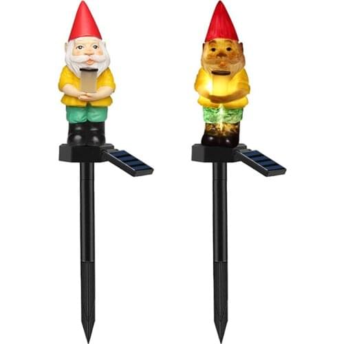 Solar Garden Lights Snowman Santa Claus Decorations Outdoor Durable Solar Christmas Lights, Waterproof for Patio Lawn Holiday