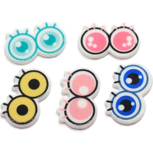 Cute Cartoon Acrylic Safety Toy Eye Planar Resin Accessories For DIY Plush Dolls Cute Planar Charms Flat Back Puppet Making