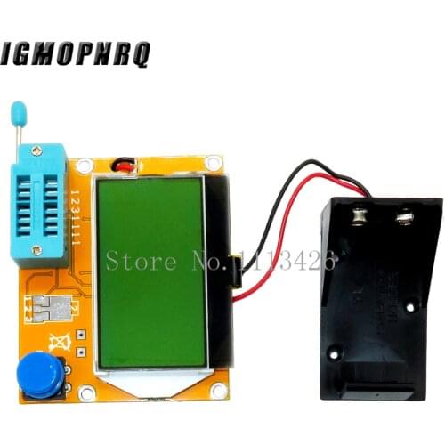 Transistor Tester LCR-T4 Mega328 M328 Multimeter Diode Triode Capacitance ESR Meter MOS/PNP/NPN L/C/R+ battery holder