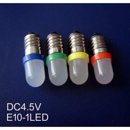 High quality DC4.5V E10 light,E10 5V frosted led light,E10 4.5V Light,E10 4.5V bulb,E10 lamp 4.5V,E10 5V,free shipping 50pcs/lot