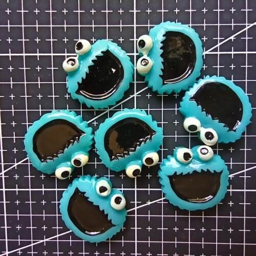 1pcs/lot Halloween resin flat back simulation Zombie crab 25mm Embellishment DIY Phone Decoration C113-3