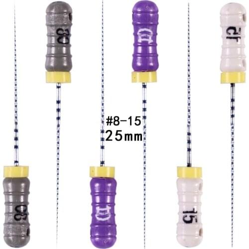1 Pack(6pcs)Endodontic Root Canal C+ Files Hand Use Dental C File 21/25mm #8-15 Hand Use files Endodontic Instruments Dentist To