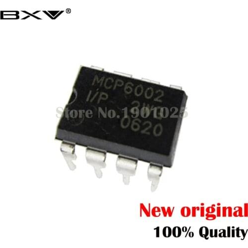 10pcs/lot MCP6002 MCP6002-I/P DIP8 100% new original In Stock