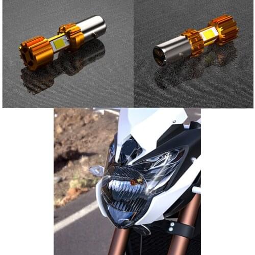 12-80V New Running Volume Built-in Four-sided LED Lights Aluminum Alloy Motorcycle Far And Near Light Integrated Headlight