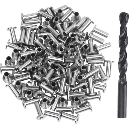 120 Pack Stainless Steel Protector Sleeves for 1/8 inch 5/32 inch or 3/16 inch Cable Railing, T316 Marine Grade Cable Railing Ki