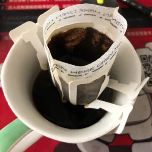 25/50pcs/Pack Drip Coffee Bag Portable self-service Coffee Tea Hanging Sanitary Filter Paper Home Office Travel Home