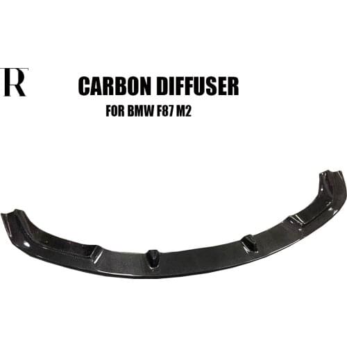 3D Style Carbon Fiber Front Bumper Chin Lip for BMW F87 M2 Bumper 2016 - 2019 ( Not Competition )