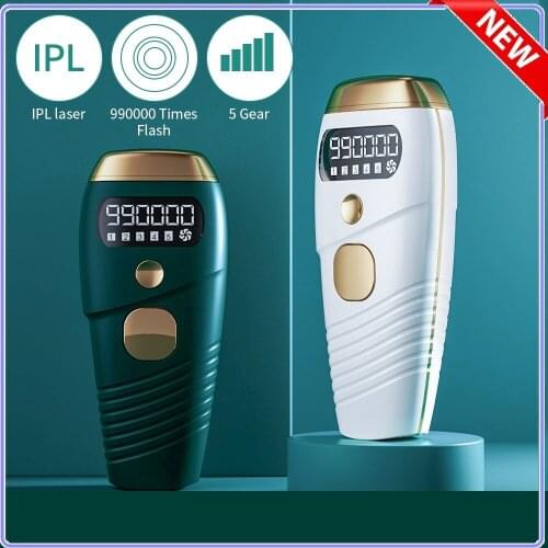 5 Levels Auto Facial 990000 Flash IPL Laser Hair Removal Machine Quartz Lamp Photon Permanent Device Body Hair Trimmer Epilator
