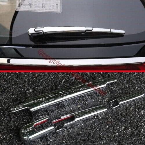 ABS Chrome Rear Window Wiper Arm Blade Cover Trim Overlay Nozzle Molding Garnish For KIA Sportage 2016 2017 2018