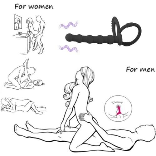 Anal Vibrator Sex Toy for Women Anal Beads Vibrators Gay Prostate Massage Smooth Butt Silicone but plugs Sex Toys for Couple