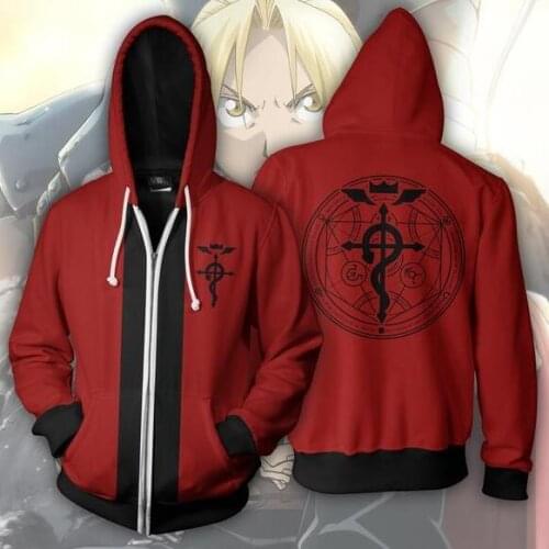 Fullmetal Alchemist 3D Anime Goblin Slayer Edward Elric Hoodies Men Sweatshirts Women 3D Print Hoodies Fashion pullovers Hooded