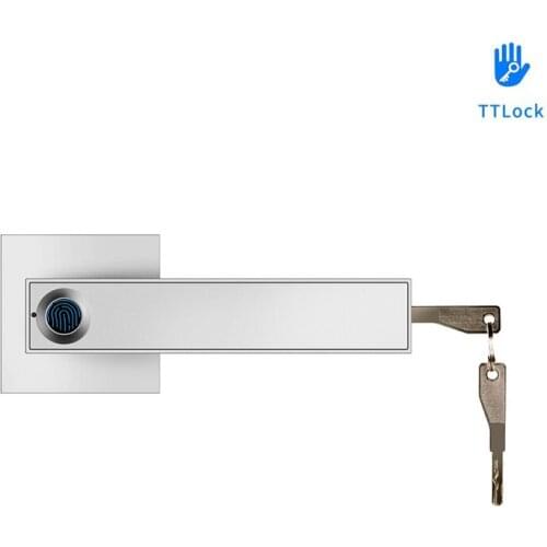 TTLock APP Remote Control Smart Fingerprint Single Latch Lock With Key For Indoor Home Office Used