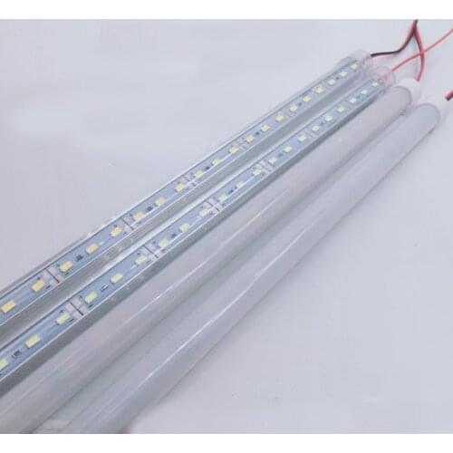 1-5pcs*50cm DC12V SMD 5730 LED Hard Rigid LED Strip Bar Light Aluminium shell +pc cover LED Bar Light 5730