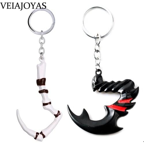 Game DOTA 2 Pudge Dragon Claw Hook Keychains Dota2 Ti8 Butcher Black Alloy Hook Keyrings Car Keyfob Holder chaveiro Dropshipping