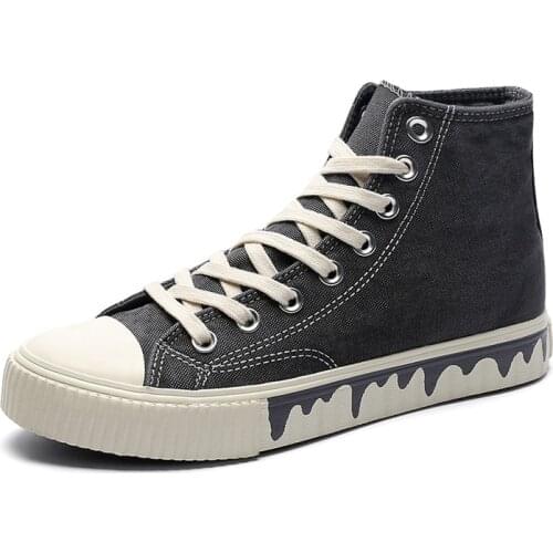 Men Original High-Top Canvas Shoes Summer Leisure Comfortable All-Match Shoes Skateboard Soft Insole Students Sneakers 39-44