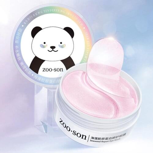 Korea Sleep Mask Natural Seaweed Collagen Eye Mask Hydrating Moisturizing Gel Patch Eye Mask Improve Eye Lines Skin Care Product