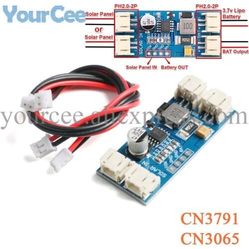 CN3065 Mini Solar Lipo Charger Board Module Ultra Small Lithium Battery Charge Single-cell DIY 500mA for Outdoor
