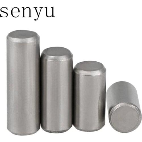 M6 304 Stainless Steel Round Cylindrical Pin Parallel Locating Solid Straight Retaining Dowel Rod Fasten Retaining Pins